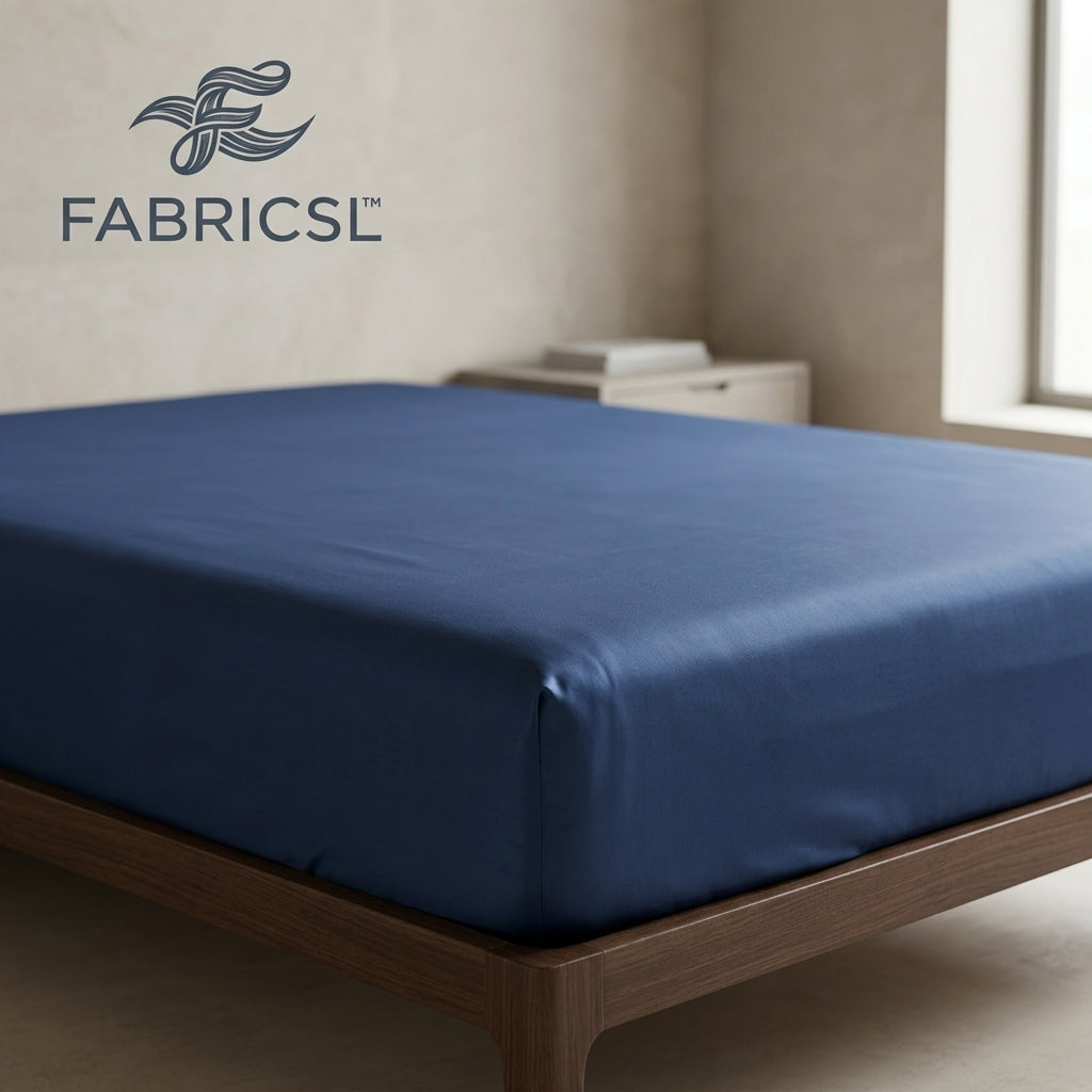 Fabricsl™ Deep Blue Fitted Sheet